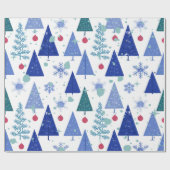 Modern Christmas tree Cadeaupapier (Vlak)