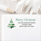 MODERN  CHRISTMAS TREE ETIKET (Insitu)