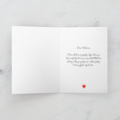 Modern Christmas Tree Folded Holiday Card Feestdagen Kaart (Binnen)