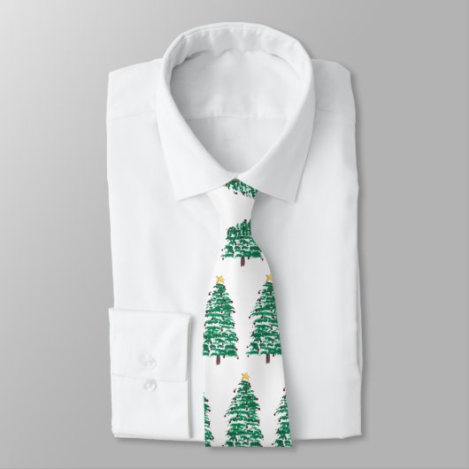 Modern Christmas Tree Neck Ties Stropdas (Gebonden)