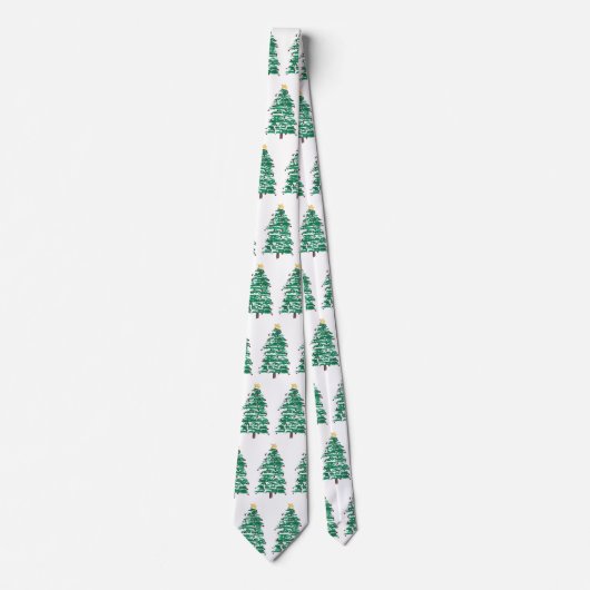 Modern Christmas Tree Neck Ties Stropdas (Voorkant)