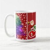 Modern Christmas Tree Painting Colorful Koffiemok (Links)