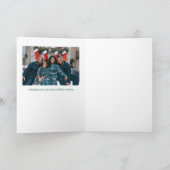 Modern Christmas Tree Photo Personalized Feestdagen Kaart (Binnen)