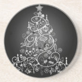 MODERN **CHRISTMAS TREE * * SANDSTONE ONDERZETTER (Voorkant)