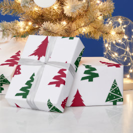 Modern Christmas Tree Wrapping Paper Cadeaupapier