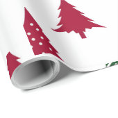 Modern Christmas Tree Wrapping Paper Cadeaupapier (Rol Hoek)