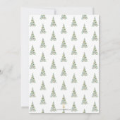 Modern Christmas Trees Vrijgezellenfeest Kaart (Achterkant)