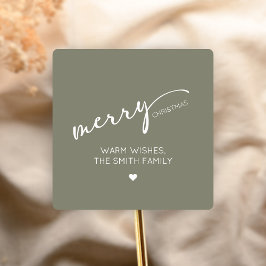 Modern Christmas Vierkante Sticker