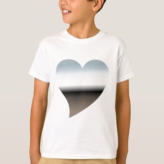 Modern Chrome Heart Kinder T-Shirt (Voorkant)