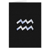 Modern Chrome like Aquarius Zodiac Sign on Snake (Voorkant)