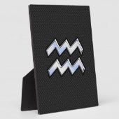 Modern Chrome like Aquarius Zodiac Sign on Snake Fotoplaat (Zijkant)