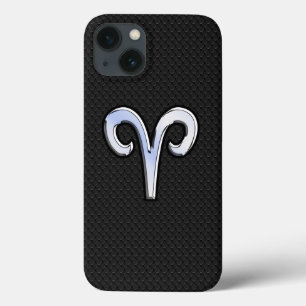 Modern Chrome like Aries Zodiac Sign Case-Mate iPhone Case