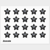 Modern Chrome like Aries Zodiac Sign Ster Sticker (Vel)