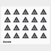 Modern Chrome like Aries Zodiac Sign Sticker (Vel)