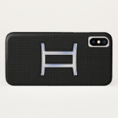 Modern Chrome like Gemini Zodiac Sign Case-Mate iPhone Case (Achterkant (horizontaal))
