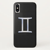 Modern Chrome like Gemini Zodiac Sign Case-Mate iPhone Case (Achterkant)