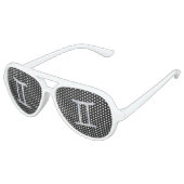 Modern Chrome like Gemini Zodiac Symbol Aviator Zonnebril (Gekanteld)