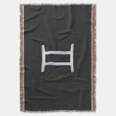 Modern Chrome like Gemini Zodiac Symbol Deken (Voorkant Verticaal)