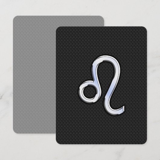 Modern Chrome like Leo Sign on slangenhuid (Voorkant / Achterkant)