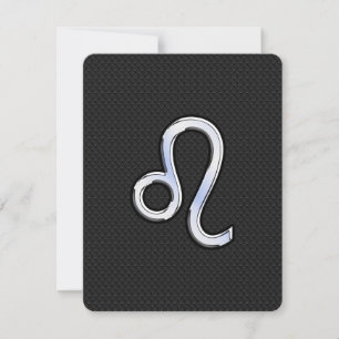 Modern Chrome like Leo Sign on slangenhuid