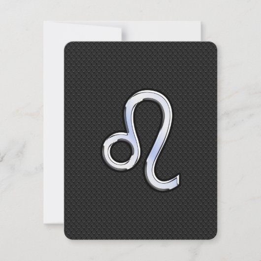 Modern Chrome like Leo Sign on slangenhuid (Voorkant)