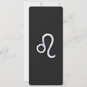 Modern Chrome like Leo Sign on slangenhuid