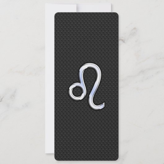 Modern Chrome like Leo Sign on slangenhuid (Voorkant)