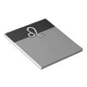 Modern Chrome like Leo Sign on slangenhuid Notitieblok (Schuin)
