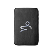 Modern Chrome zoals Capricorn Sign on Snake style Badmat (Voorkant Verticaal)