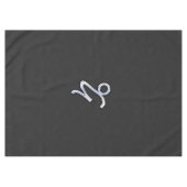 Modern Chrome zoals Capricorn Sign on Snake style Tafelkleed (Voorkant (Horizontaal))