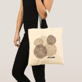 Modern Chrysanthemum Graphic Tote Bag (Voorkant (product))