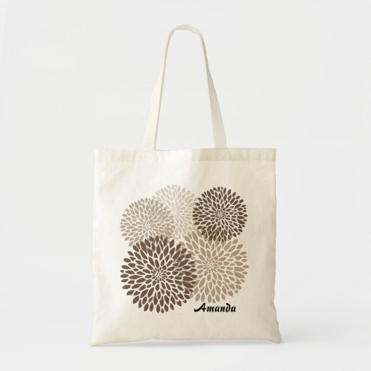Modern Chrysanthemum Graphic Tote Bag (Voorkant)