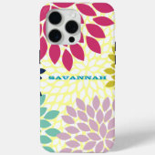 Modern Chrysanthemum Persoonlijk iPhone Case (Achterkant)