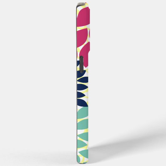 Modern Chrysanthemum Persoonlijk iPhone Case (Achterkant / Rechts)