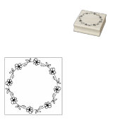 Modern Circle Flower Journal Rubberstempel (Gestempeld)