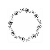 Modern Circle Flower Journal Rubberstempel (Afrduk)