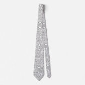 Modern Circuit Board Necktie - B&W Tech Geek Stropdas (Voorkant)