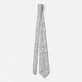 Modern Circuit Board Necktie - B&W Tech Geek Stropdas (Achterkant)