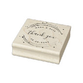 Modern Circular Wedding Favor Bedankt Rubberstempel (Stempel)