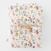 Modern Circus Fun Inpakpapier Vel (In situ)