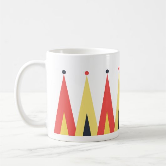 Modern Circus Groot Top Patroon Koffiemok (Links)