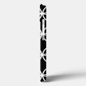Modern Cirkels Patroon Zwart en Wit Case-Mate iPhone Case (Achterkant / Links)
