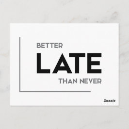 MODERN-citaten: beter laat dan nooit Briefkaart