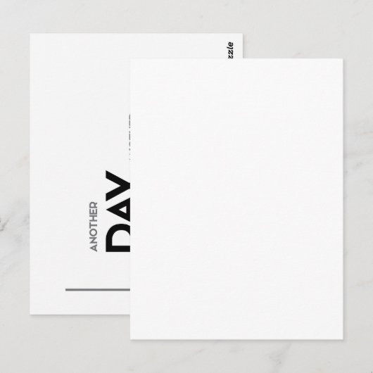 MODERN-citaten: een andere dag , nog een dollar Briefkaart (Voorkant / Achterkant)