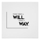 MODERN-citaten: er is een weg Perfect Poster (Voorkant)