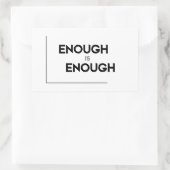 MODERN-citaten: genoeg is genoeg Rechthoekige Sticker (Tas)