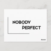 MODERN-citaten: niemand is perfect Briefkaart (Achterkant)