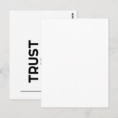 MODERN-citaten: vertrouwen maar verifiëren Briefkaart (Voorkant / Achterkant)