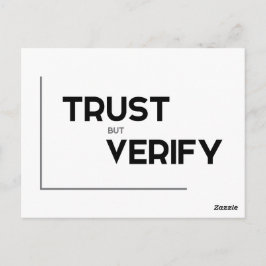 MODERN-citaten: vertrouwen maar verifiëren Briefkaart
