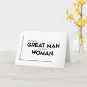 MODERN citeert: achter elk groot man Kaart (Gele Bloem)